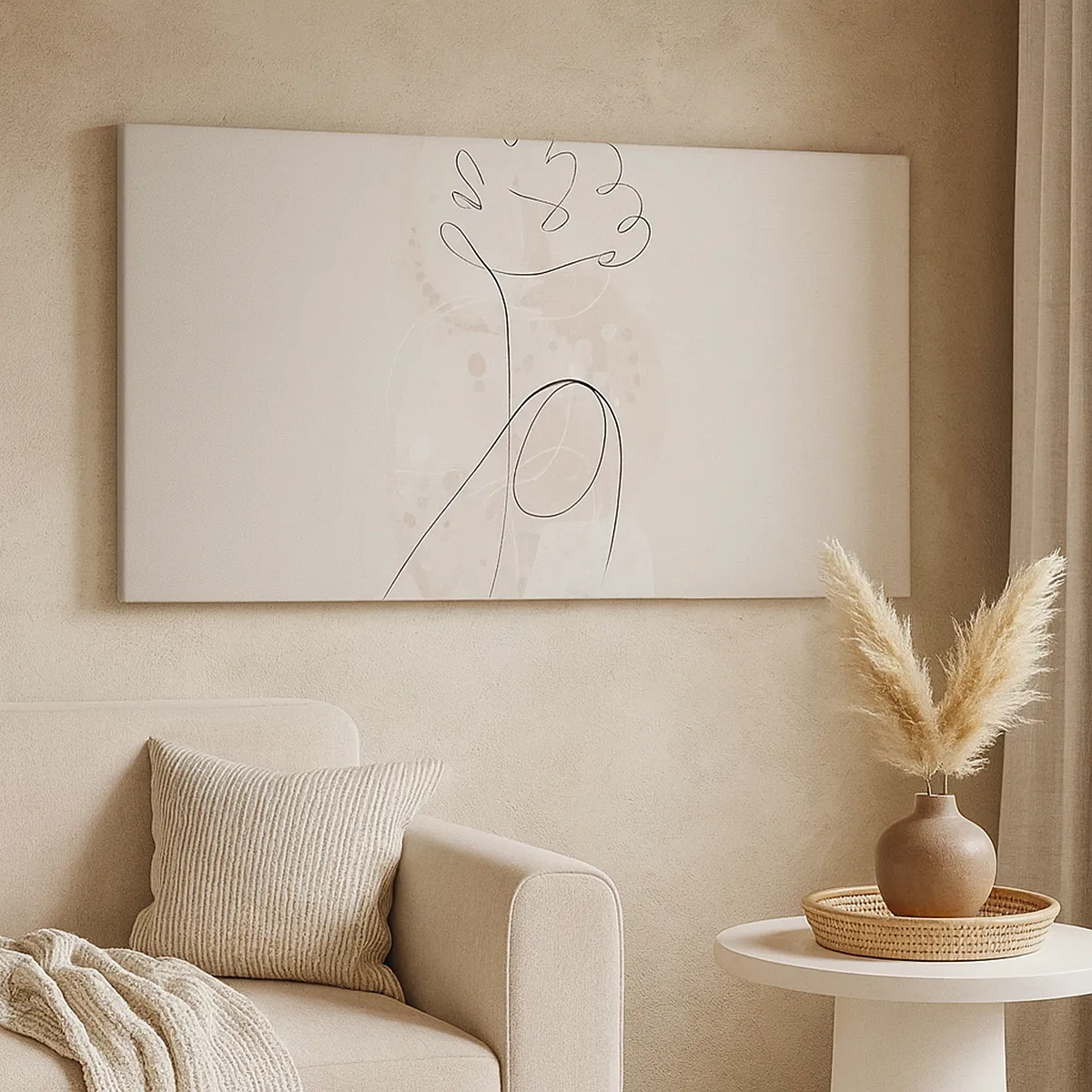 Bild auf Leinwand - Leinwandbild - Die Spirale der Schönheit - 30x30 cm