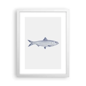 Poster in einem weißen Rahmen - Grüße aus den nördlichen Meeren - 30x40 cm