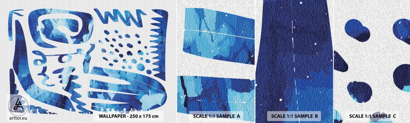 Fototapetenmuster Standard Eco - Zurück zu den Wurzeln - Boho, Abstraktion, Minimalistisch - 100x30 cm