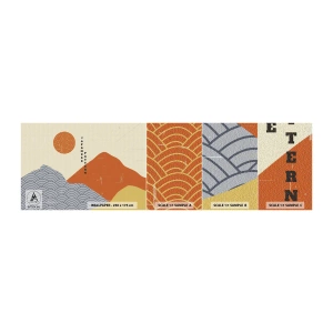 Fototapeten Muster Selbstklebend Deluxe Sticker - Im japanischen Geist - asiatisch, japanisch, Landschaft - 100x30 cm
