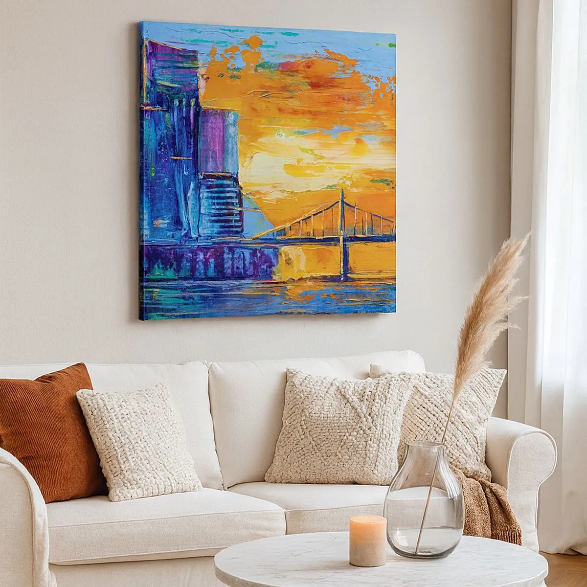 Bild auf Leinwand - Leinwandbild - Kultur und Natur - 30x30 cm