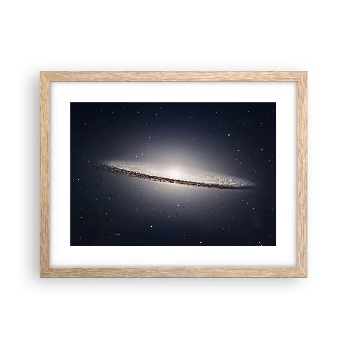 Poster in einem Rahmen aus heller Eiche - Vor langer Zeit in einer weit entfernten Galaxie ... - 40x30 cm