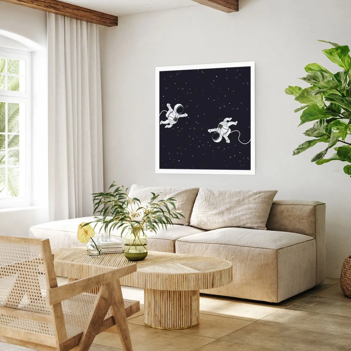 Poster - Kosmischer Tanz - 30x30 cm