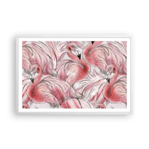 Poster in einem weißen Rahmen - Bird Corps de Ballet - 91x61 cm