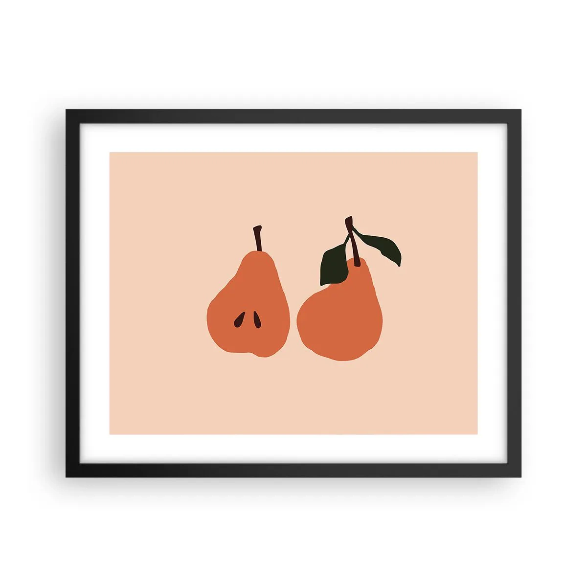 Poster in einem schwarzem Rahmen - Pure Süße - 50x40 cm