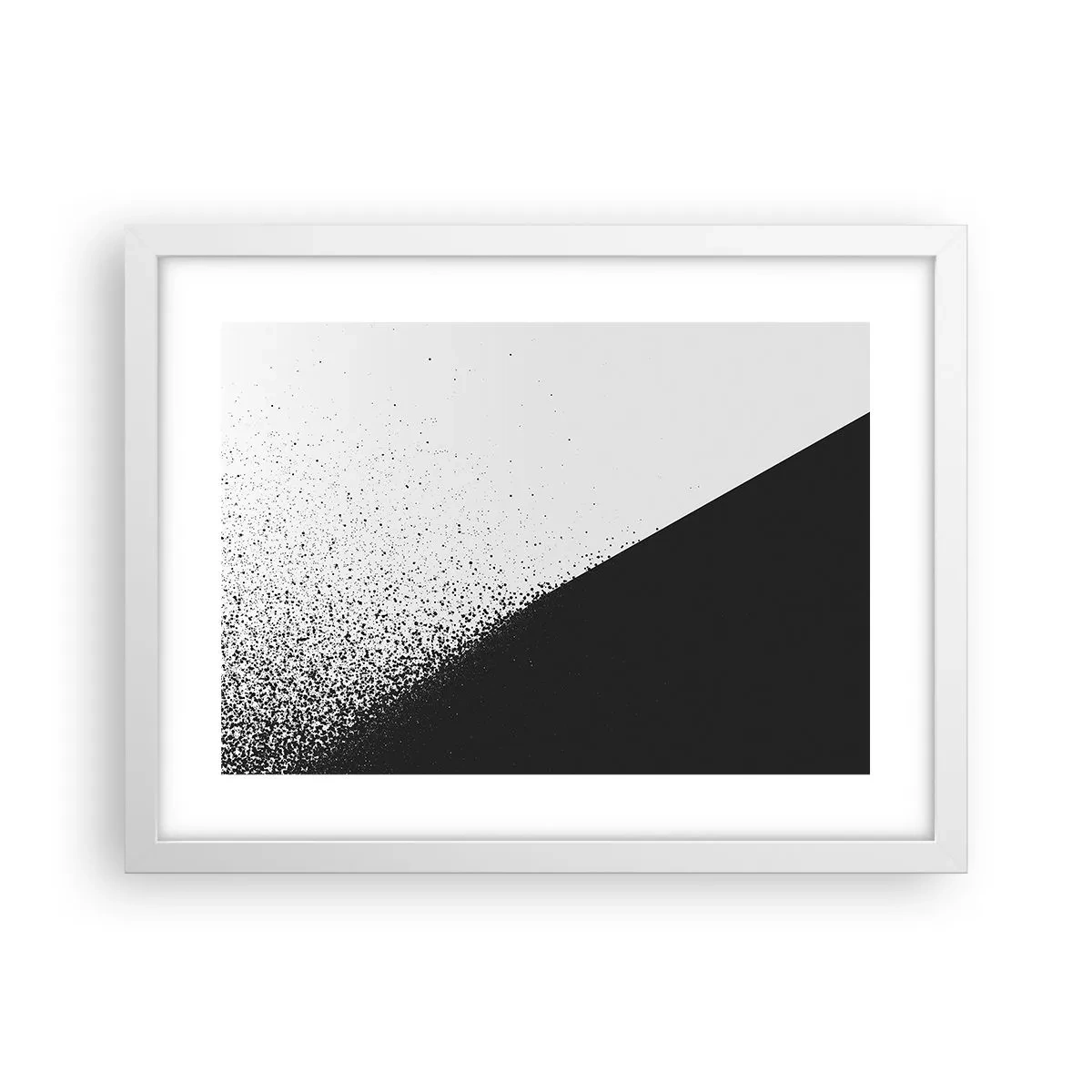 Poster in einem weißen Rahmen - Immer schneller, immer mehr - 40x30 cm