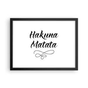 Poster in einem schwarzem Rahmen - Bester Ratschlag - 40x30 cm