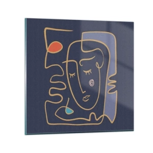 Glasbild - Bild auf glas - In Gedanken - 30x30 cm