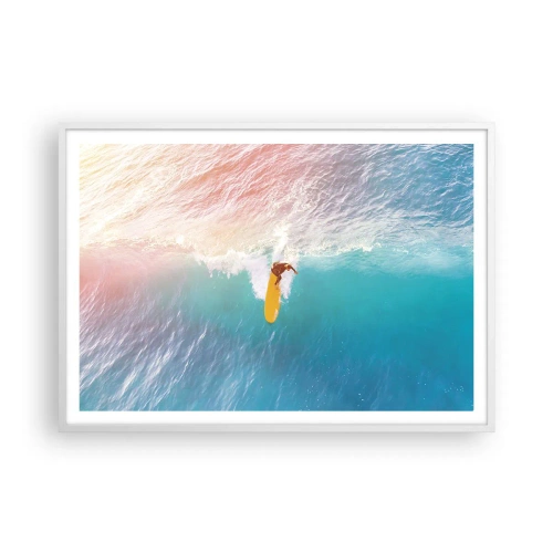 Poster in einem weißen Rahmen - Der Ozeanreiter - 100x70 cm