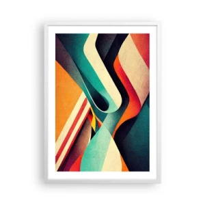 Poster in einem weißen Rahmen - Intensive Komposition - 50x70 cm