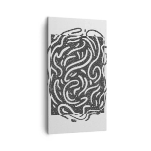 Bild auf Leinwand - Leinwandbild - Abstraktion: Freudentanz - 45x80 cm