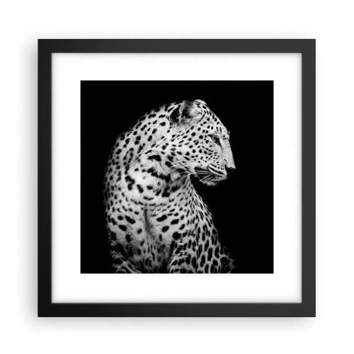 Poster in einem schwarzem Rahmen - Rechtes Profil perfekt! - 30x30 cm