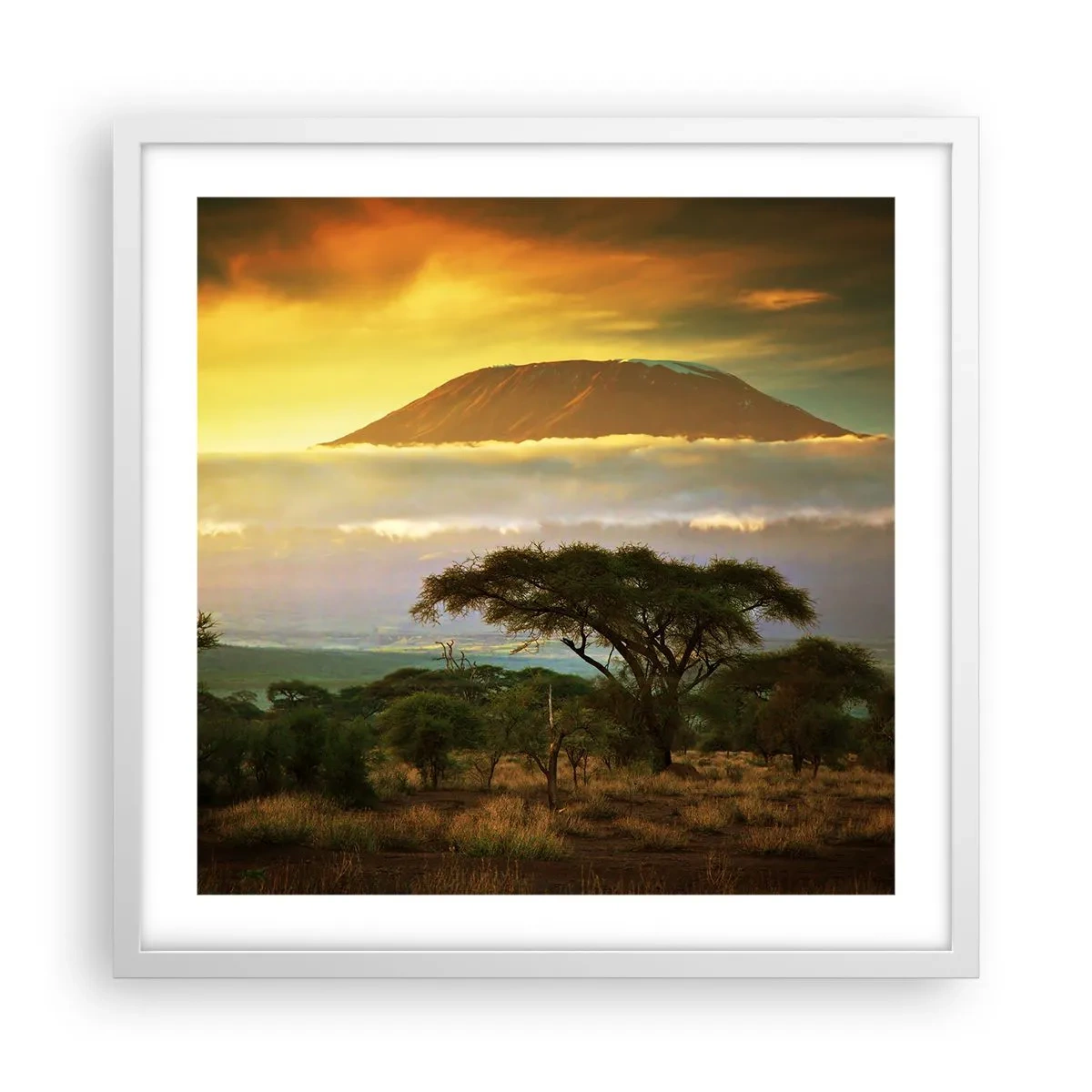 Poster in einem weißen Rahmen - Ein Reisetraum - 50x50 cm