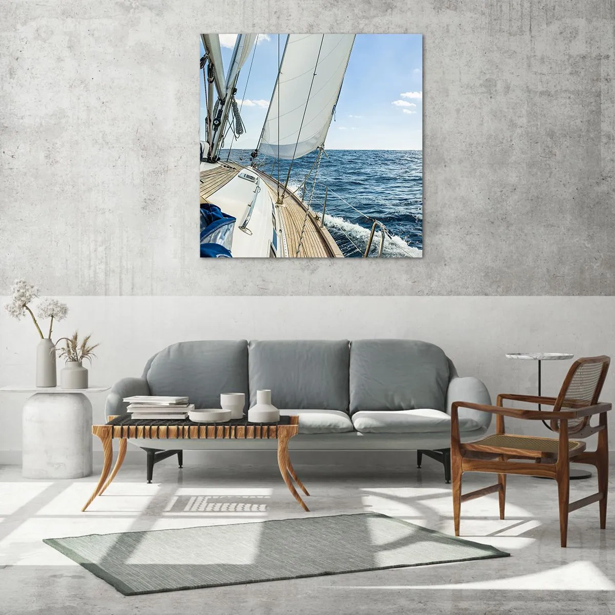 Glasbild - Bild auf glas - Ahoi, Abenteuer - 60x60 cm