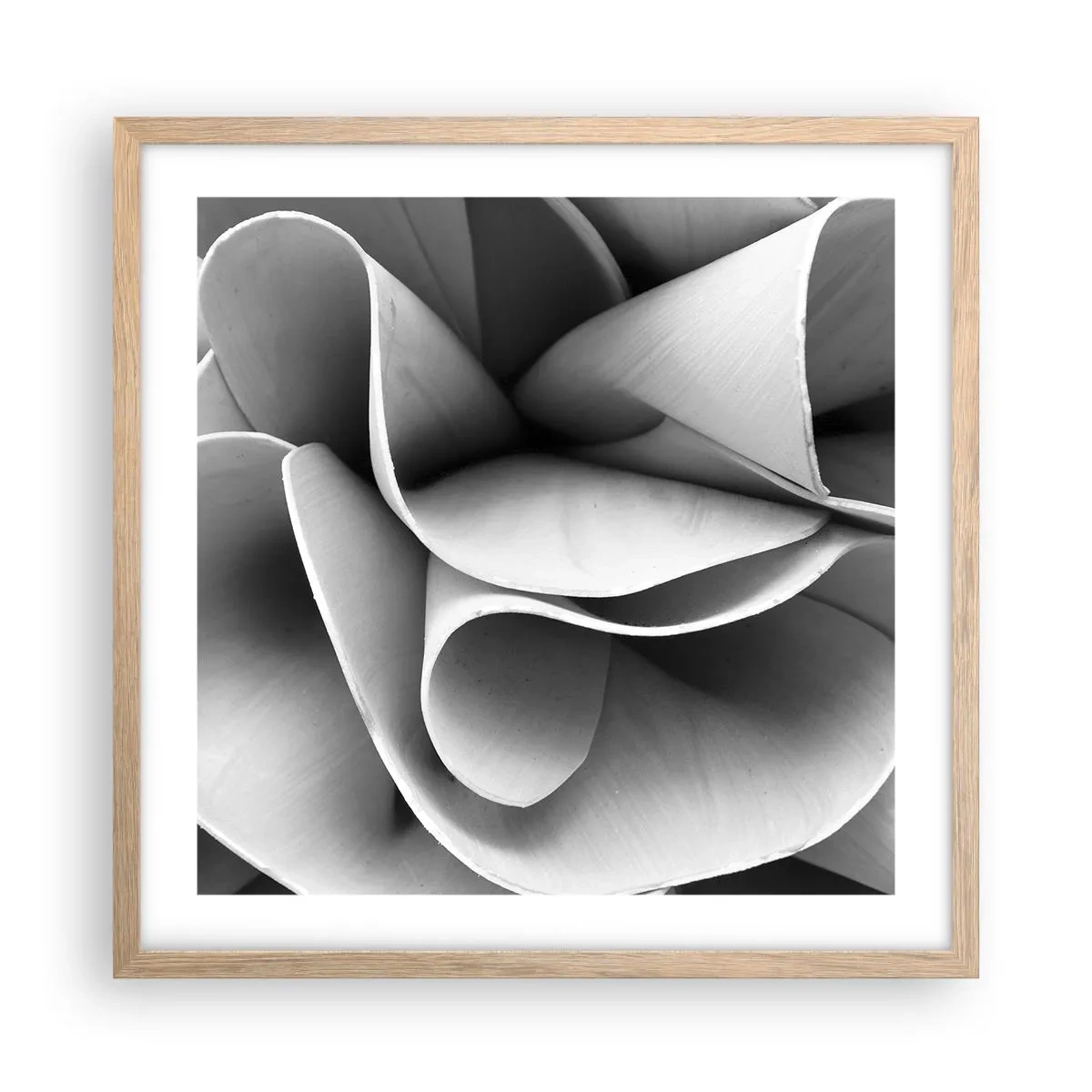 Poster in einem Rahmen aus heller Eiche - Es passiert im Weltraum - 50x50 cm