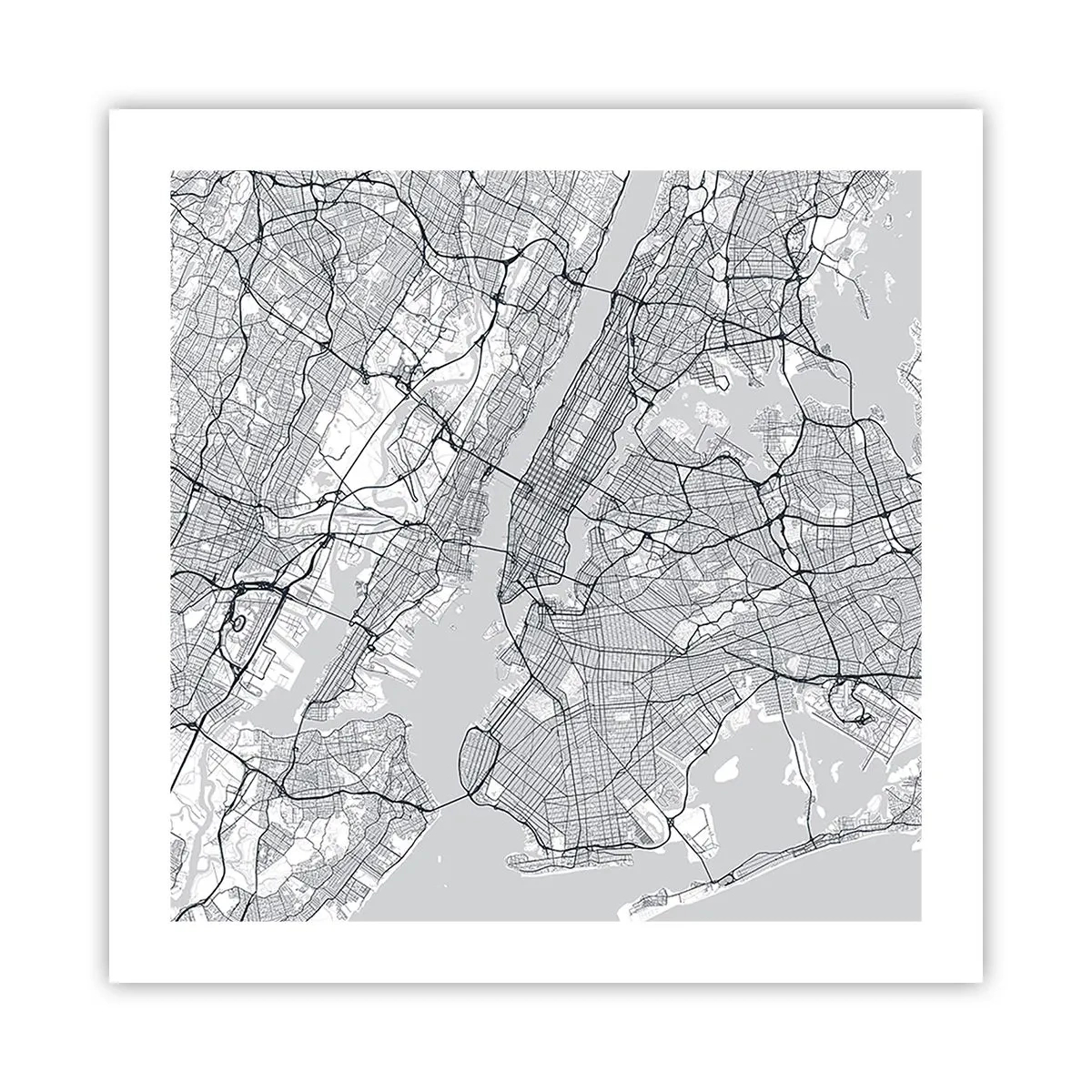 Poster - Die Anatomie einer Metropole - 50x50 cm