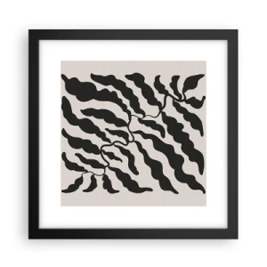 Poster in einem schwarzem Rahmen - Natur des Quadrats - 30x30 cm