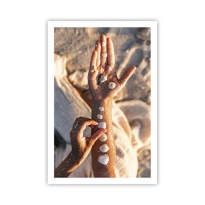 Poster - Schönheit an Ihren Fingerspitzen - 61x91 cm