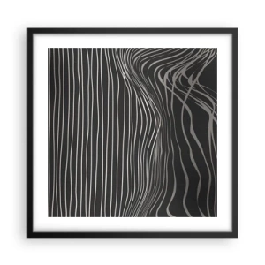 Poster in einem schwarzem Rahmen - Rhythmus und Akzent - 50x50 cm