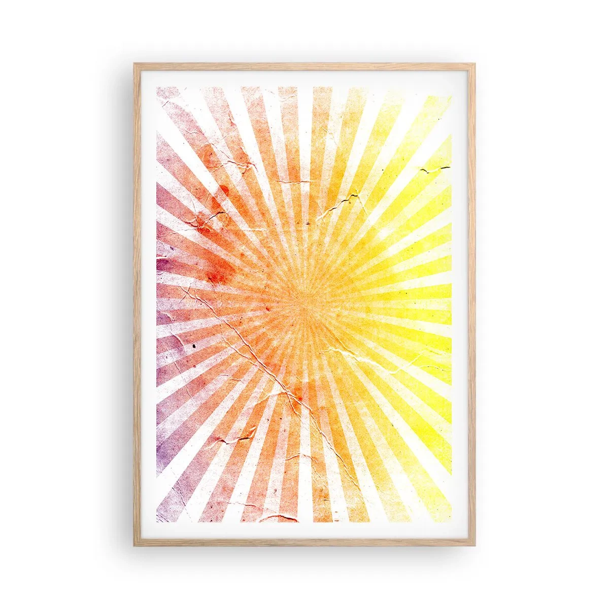 Poster in einem Rahmen aus heller Eiche - Sonnenaufgänge und Sonnenuntergänge - 70x100 cm
