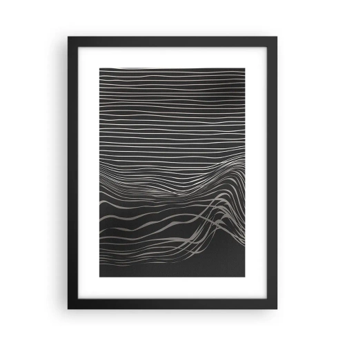 Poster in einem schwarzem Rahmen - Rhythmus und Akzent - 30x40 cm