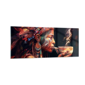 Glasbild - Bild auf glas - Magisches Ritual - 100x40 cm