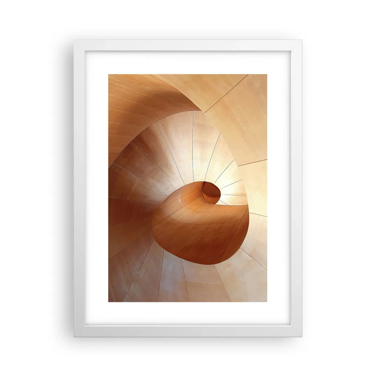 Poster in einem weißen Rahmen - Architektonische Serpentine - 30x40 cm