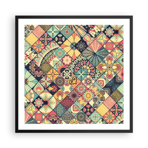 Poster in einem schwarzem Rahmen - marokkanische Atmosphäre - 60x60 cm