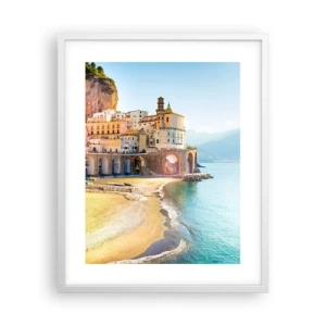 Poster in einem weißen Rahmen - Die Stadt ist unglaublich - 40x50 cm