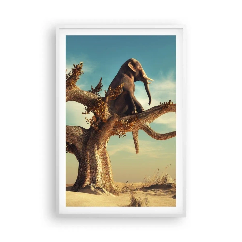 Poster in einem weißen Rahmen - Ein neuer Standpunkt - 61x91 cm