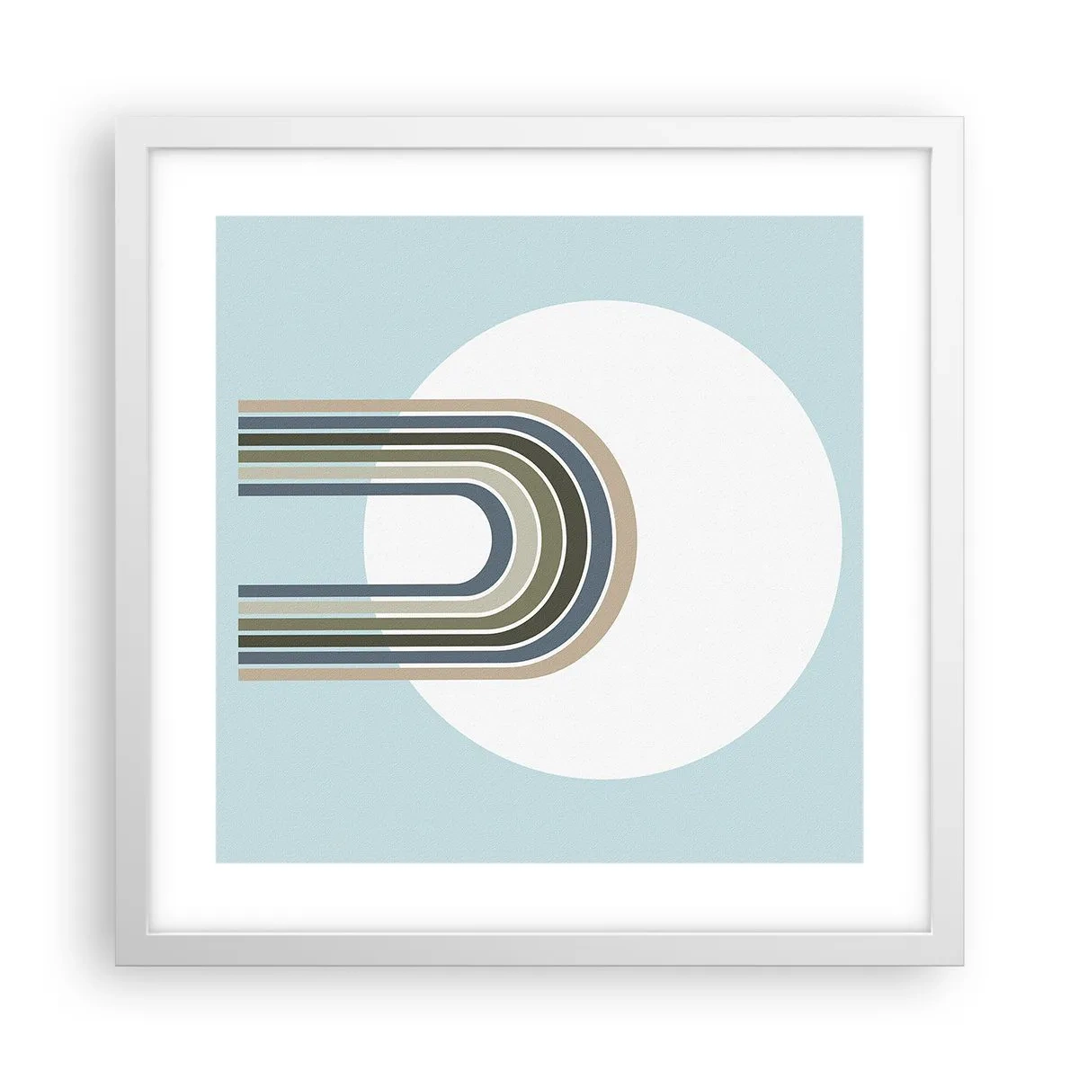 Poster in einem weißen Rahmen - Unwiderstehliche Anziehungskraft - 40x40 cm