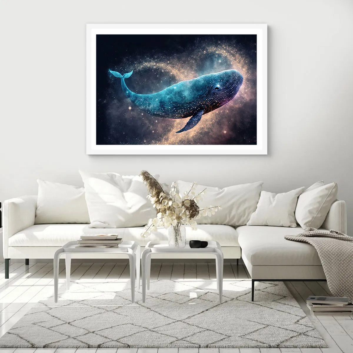 Poster in einem weißen Rahmen - Es gibt so eine Welt… - 100x70 cm