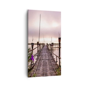 Bild auf Leinwand - Leinwandbild - Frieden und Ruhe Asiens - 55x100 cm