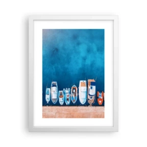 Poster in einem weißen Rahmen - In einer Reihe - 30x40 cm