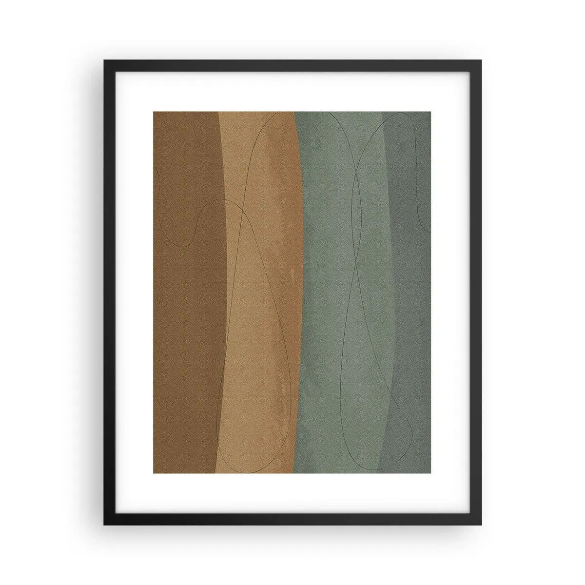 Poster in einem schwarzem Rahmen - Horizontale Komposition - 40x50 cm