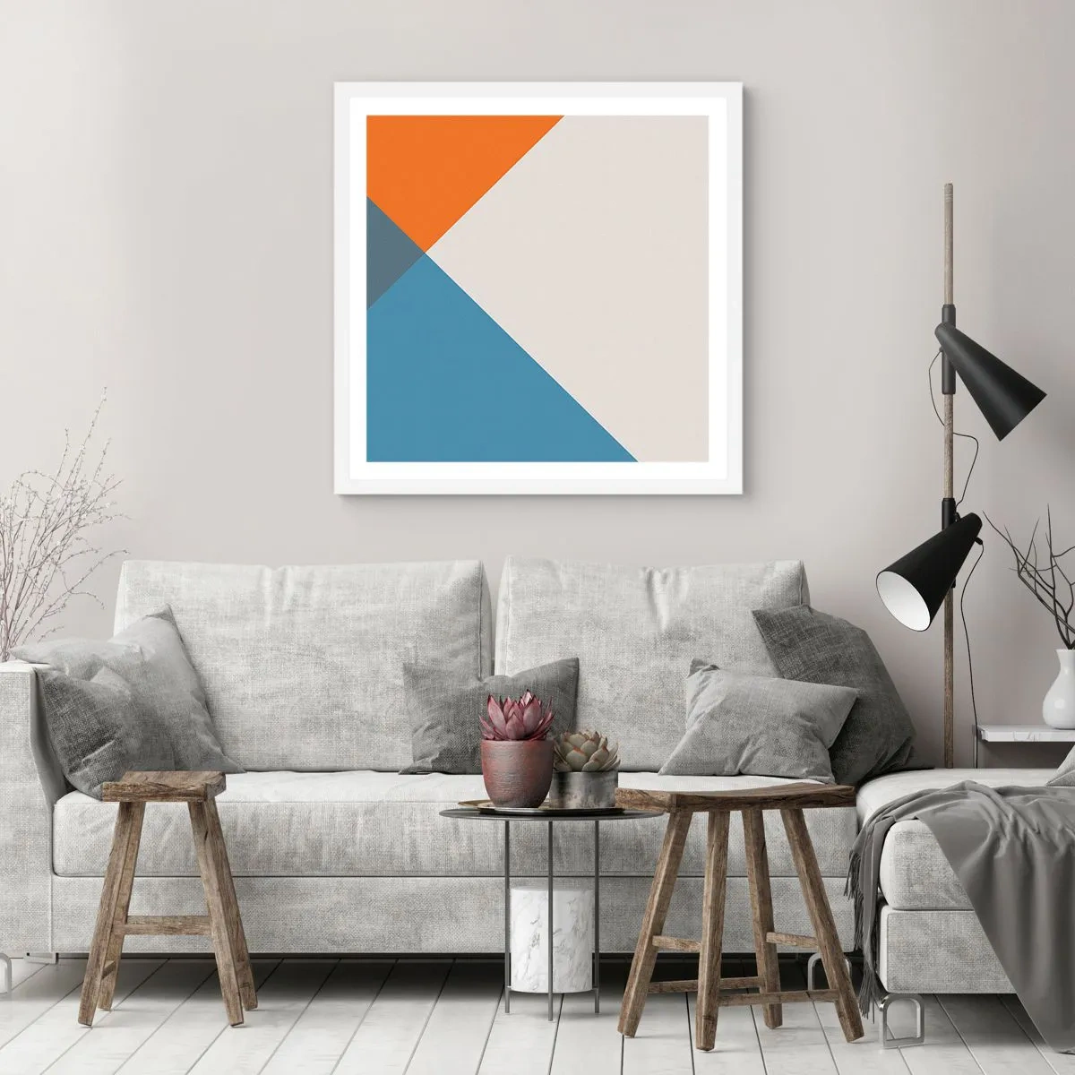 Poster in einem weißen Rahmen - In einem Winkel… - 40x40 cm