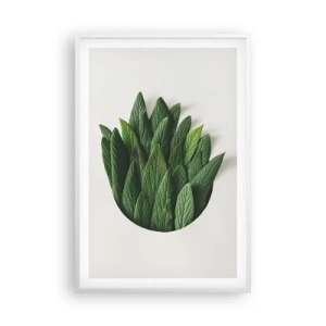 Poster in einem weißen Rahmen - Ungebremste Neugier - 61x91 cm