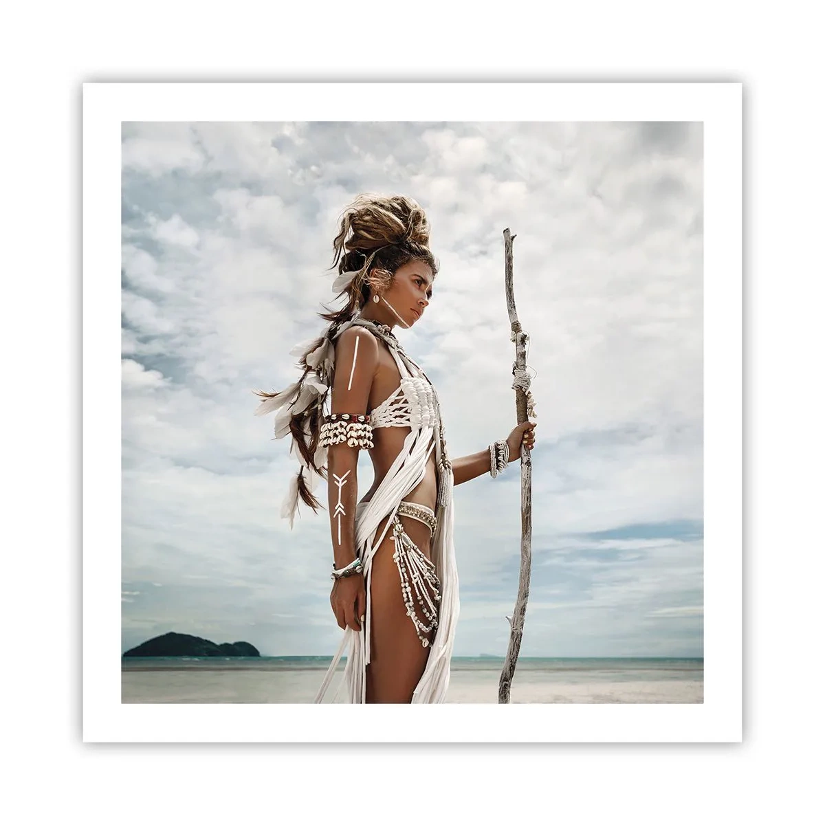 Poster - Königin der Tropen - 60x60 cm