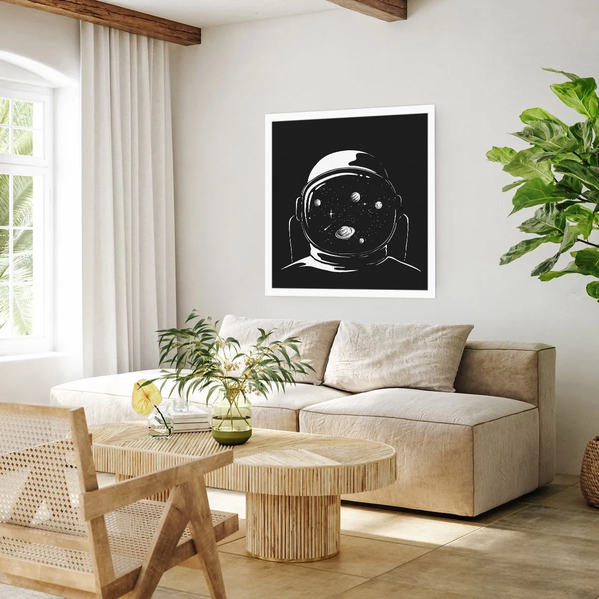 Poster - Schöne Aussicht - 30x30 cm