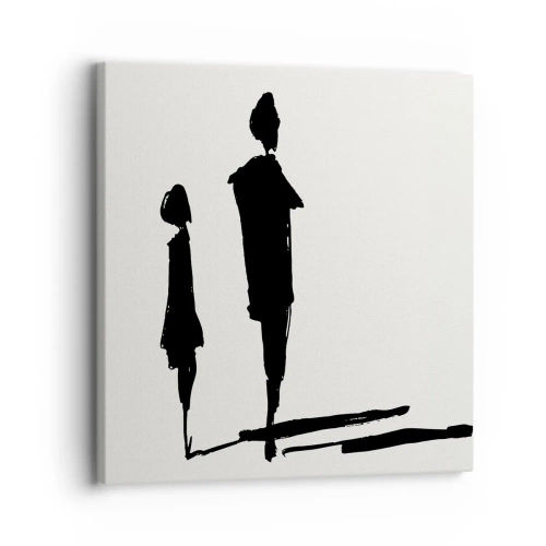 Bild auf Leinwand - Leinwandbild - Mit Sicherheit zusammen? - 30x30 cm