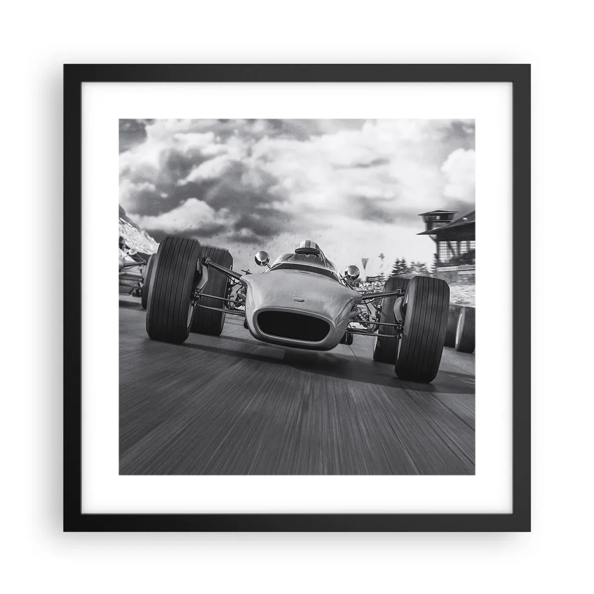 Poster in einem schwarzem Rahmen - Power ist da! - 40x40 cm