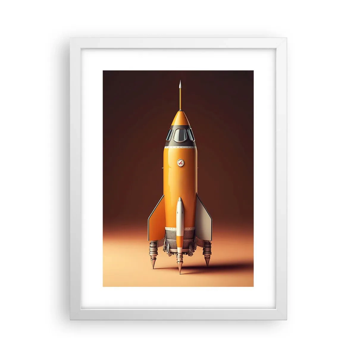 Poster in einem weißen Rahmen - Es beginnt mit einem Traum - 30x40 cm