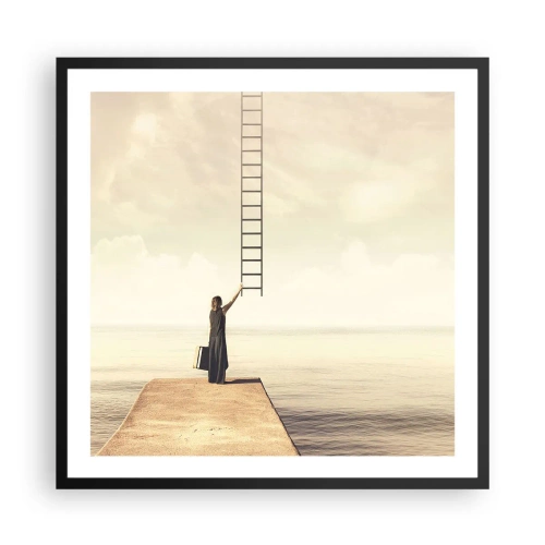 Poster in einem schwarzem Rahmen - Eine magische Reise - 60x60 cm