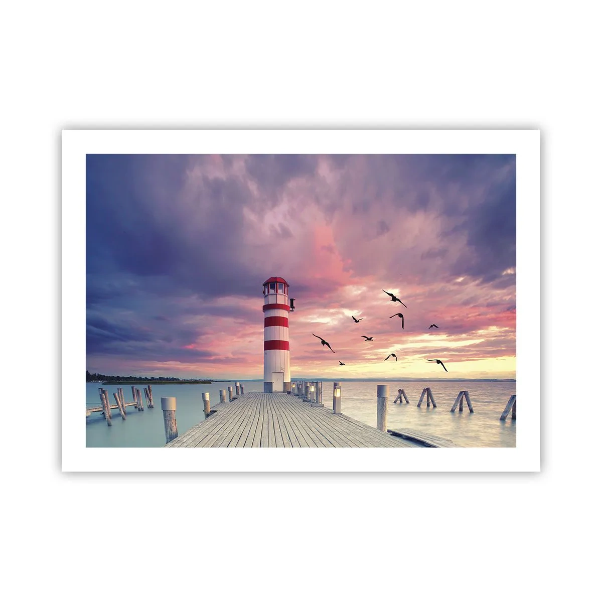 Poster - Es ist Zeit zum Hafen zu gehen - 70x50 cm