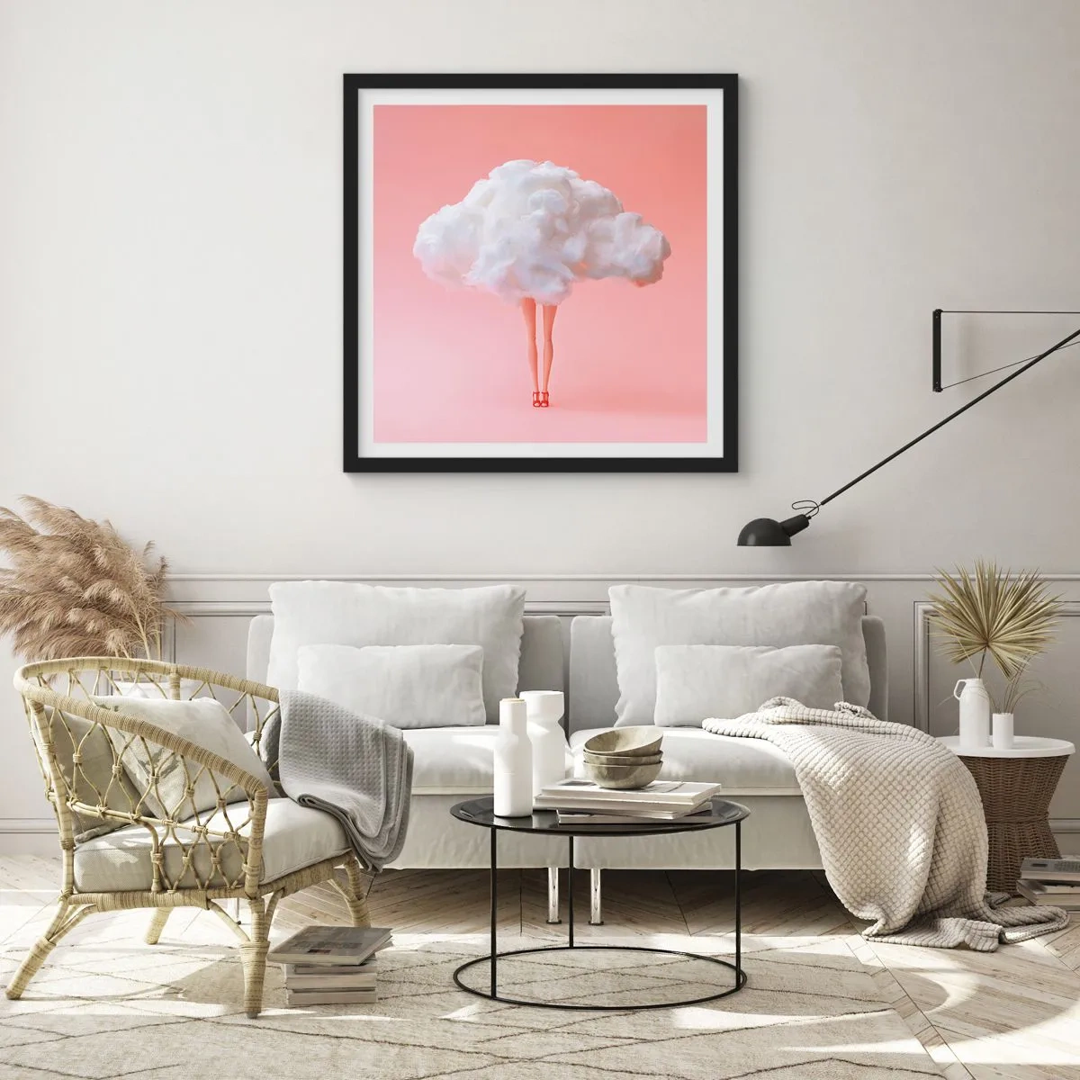 Poster in einem schwarzem Rahmen - Süßes Versprechen - 40x40 cm