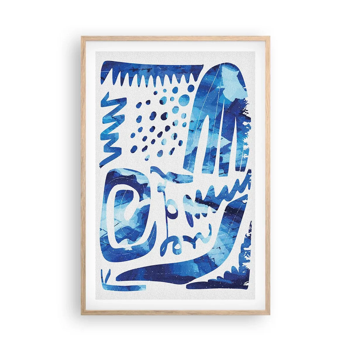 Poster in einem Rahmen aus heller Eiche - Zurück zu den Wurzeln - 61x91 cm