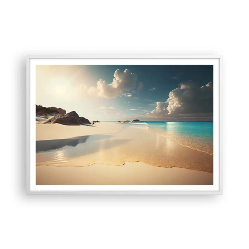 Poster in einem weißen Rahmen - Erträumter Tag - 100x70 cm