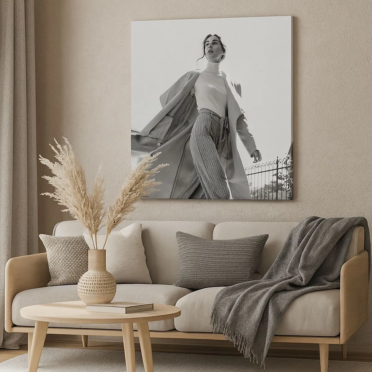 Bild auf Leinwand - Leinwandbild - Gehst du mit mir? - 30x30 cm