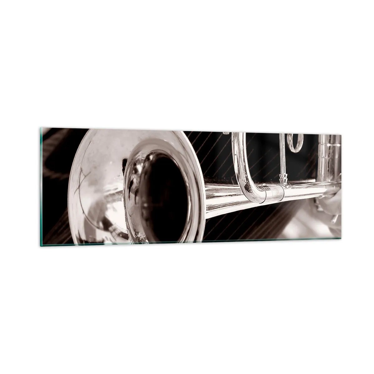 Glasbild - Bild auf glas - Eine musikalische Reise in die 1930er Jahre - 90x30 cm