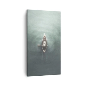 Bild auf Leinwand - Leinwandbild - Durch den Mondsee - 45x80 cm